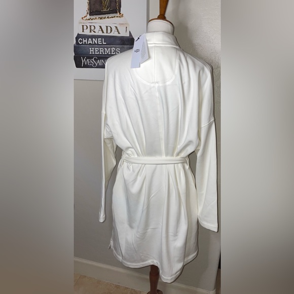 🎉HP🎉New! UGG Double Knit Brushed Fleece Braelyn Il Robe Cream Women's Size XL🤍 - Picture 12 of 16